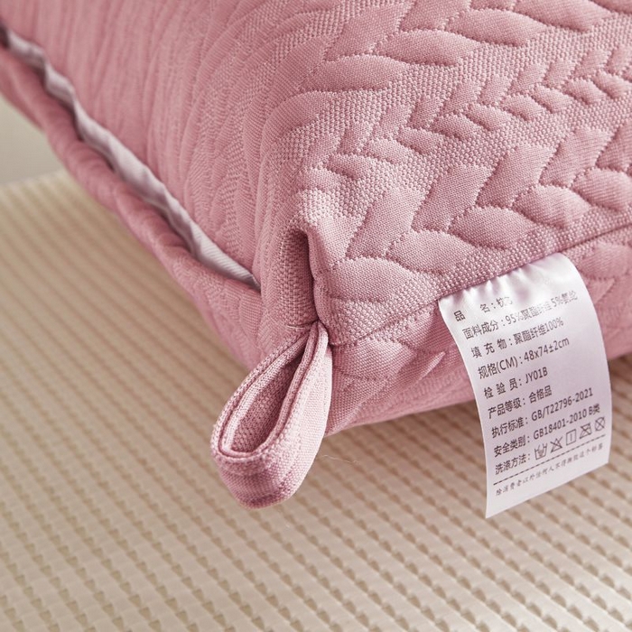 91家纺网 家纺一手货源 找家纺 小米枕芯 2025新款针织麻花枕头枕芯 麻花粉【单只装】