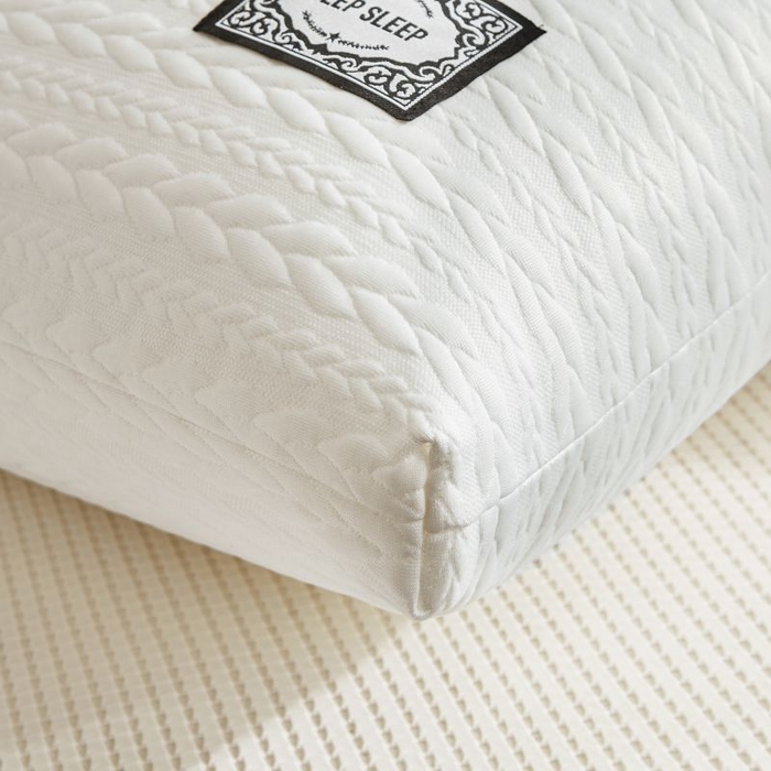 91家纺网 家纺一手货源 找家纺 小米枕芯 2025新款针织麻花枕头枕芯 麻花白【一对装】