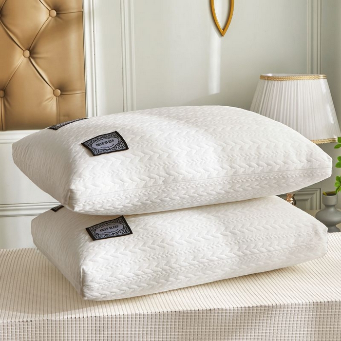 91家纺网 家纺一手货源 找家纺 小米枕芯 2025新款针织麻花枕头枕芯 麻花白【单只装】