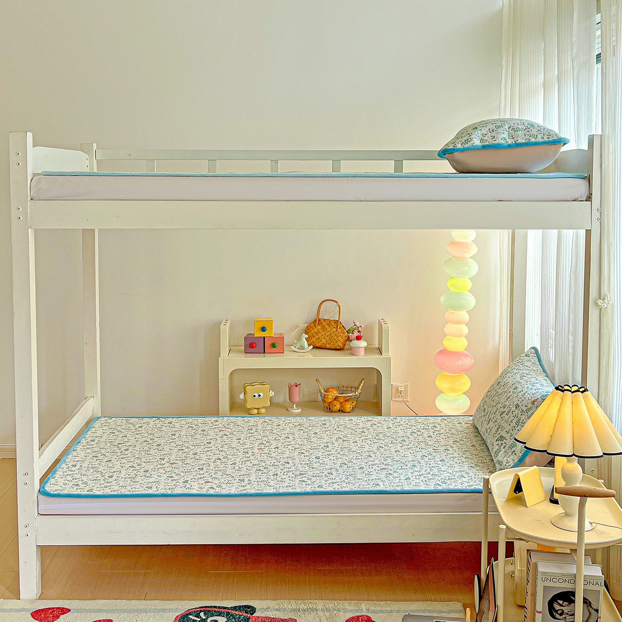 91家纺网 家纺一手货源 找家纺 恒尚居 2025新款纯棉牛奶绒学生床垫 双面两用夹棉床单床垫-秋冬款 四季通用 绿野仙踪-A纯棉-B牛奶绒