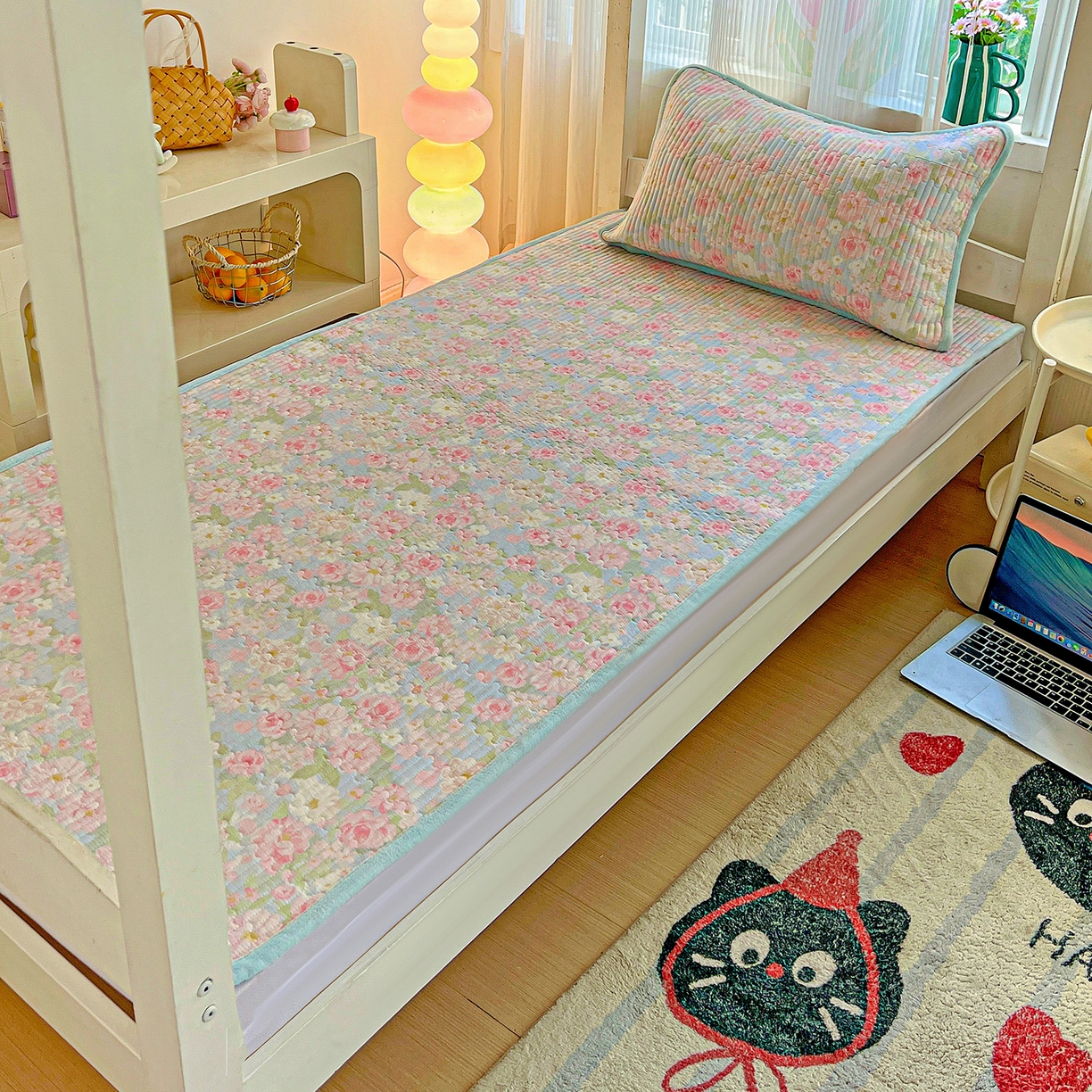 恒尚居 2025新款纯棉牛奶绒学生床垫 双面两用夹棉床单床垫-秋冬款 四季通用 梦幻-A纯棉-B牛奶绒