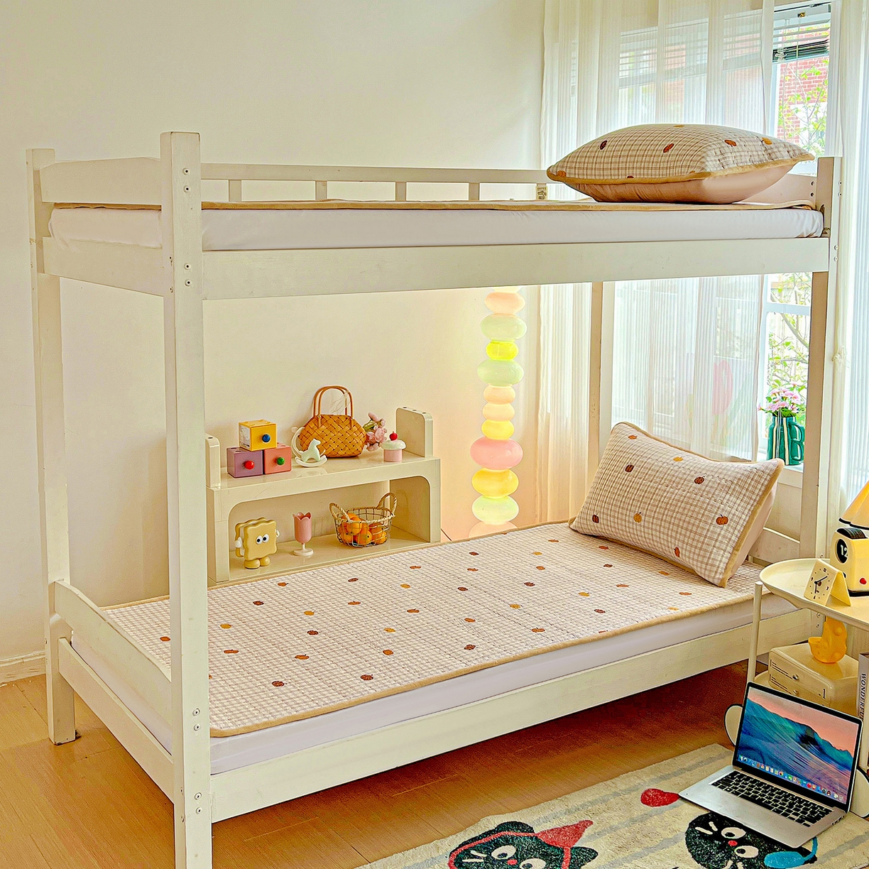 91家纺网 家纺一手货源 找家纺 恒尚居 2025新款纯棉牛奶绒学生床垫 双面两用夹棉床单床垫-秋冬款 四季通用 南瓜奇趣-A纯棉-B牛奶绒