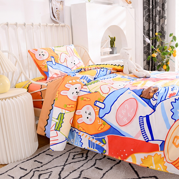 91家纺网 家纺一手货源 找家纺 （总）萌宝家纺 2025新款幼儿园全棉纯棉三件套含芯婴童多件套