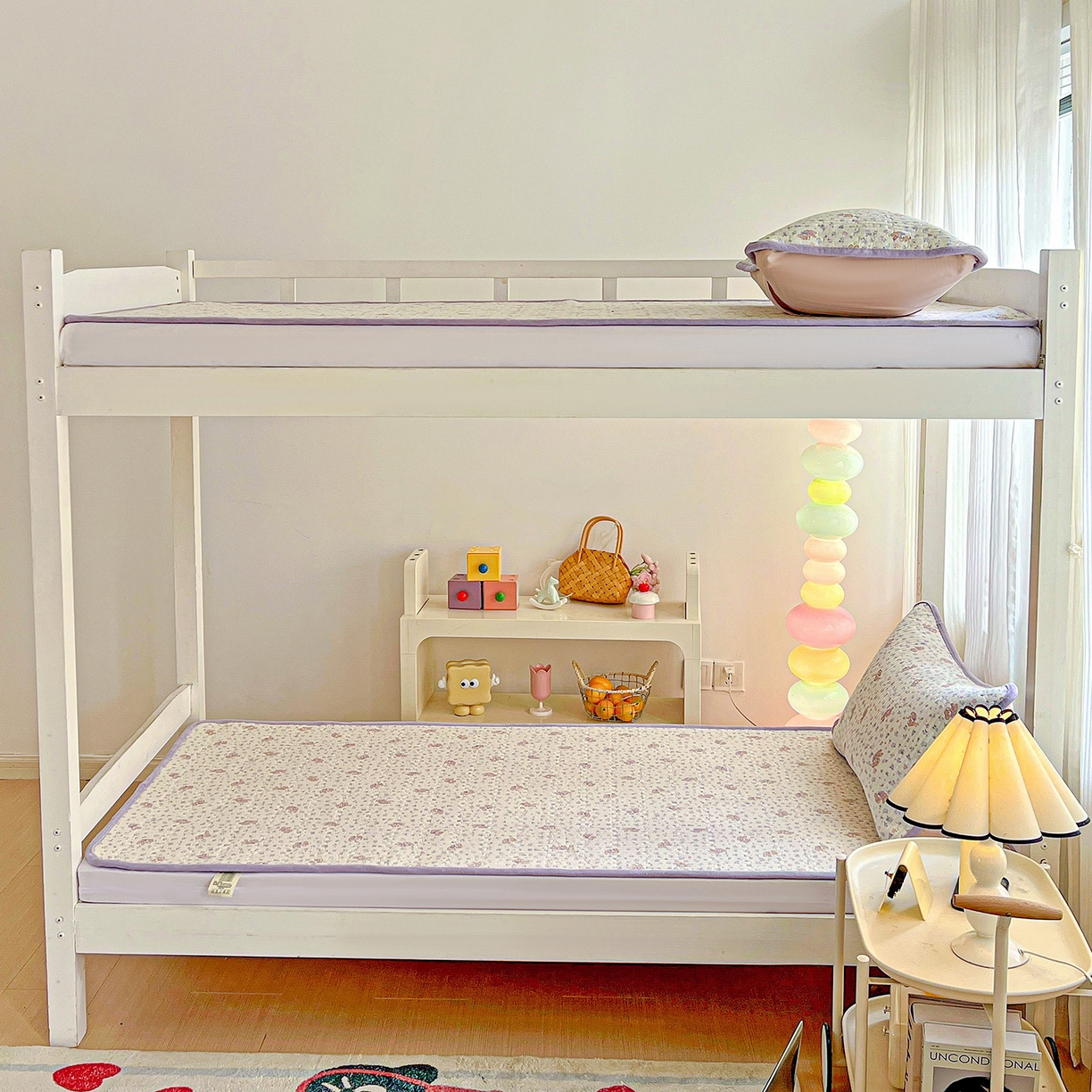 91家纺网 家纺一手货源 找家纺 恒尚居 2025新款纯棉牛奶绒学生床垫 双面两用夹棉床单床垫-秋冬款 四季通用 清茶小熊-A纯棉-B牛奶绒