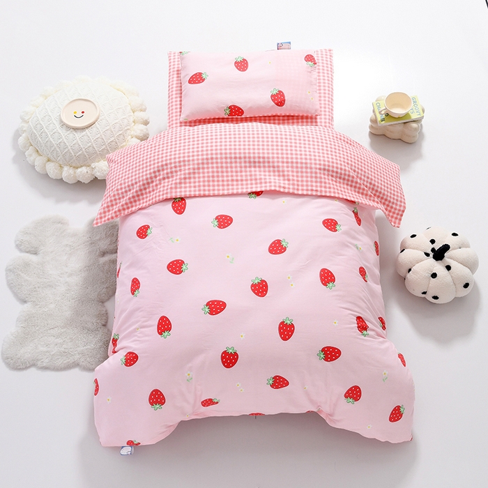 91家纺网 家纺一手货源 找家纺 （总）萌宝家纺 2025新款幼儿园全棉纯棉三件套含芯婴童多件套