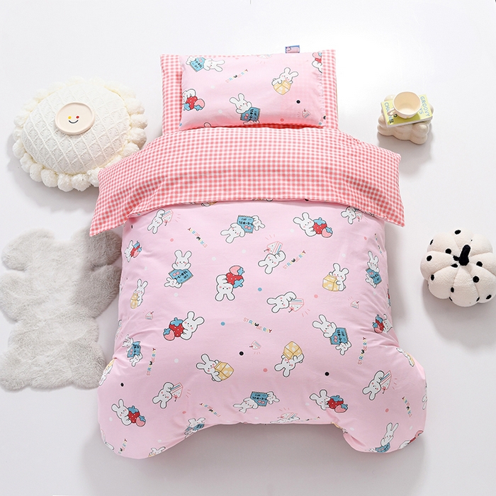 91家纺网 家纺一手货源 找家纺 （总）萌宝家纺 2025新款幼儿园全棉纯棉三件套含芯婴童多件套