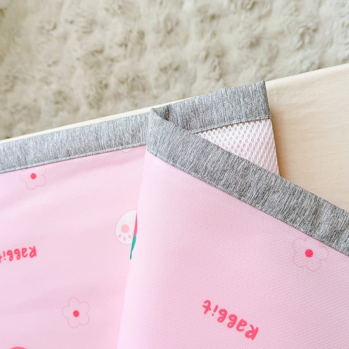 91家纺网 家纺一手货源 找家纺 （总）萌宝家纺 2025新款小清新卡通学生宿舍凉席幼儿园小学生冰丝席冰藤软席