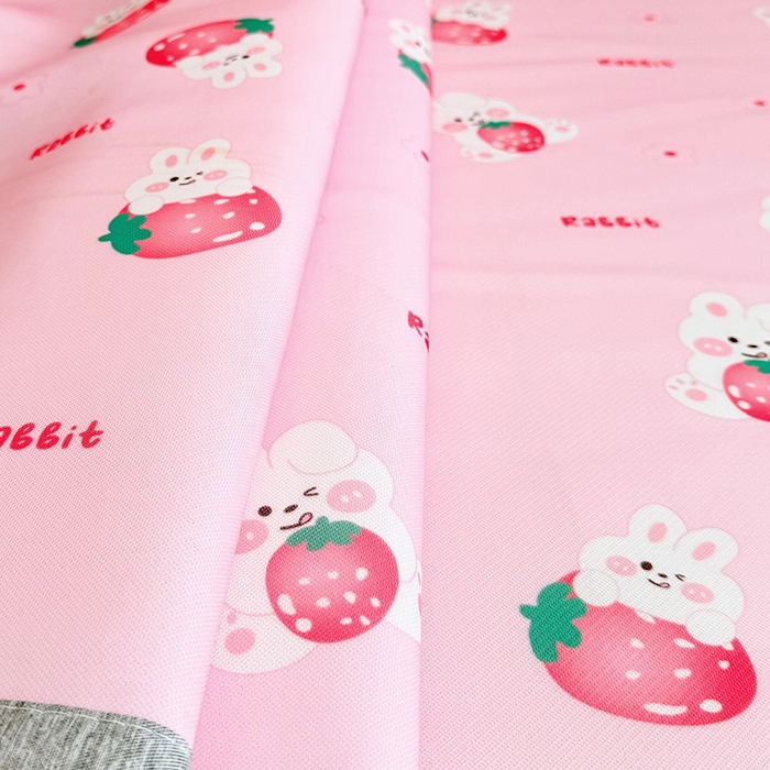 91家纺网 家纺一手货源 找家纺 （总）萌宝家纺 2025新款小清新卡通学生宿舍凉席幼儿园小学生冰丝席冰藤软席