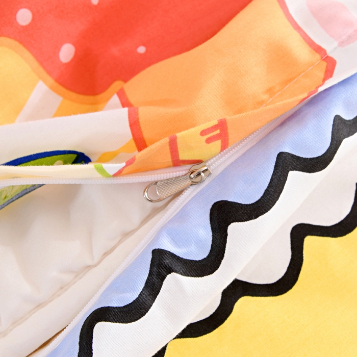 91家纺网 家纺一手货源 找家纺 萌宝家纺 2025新款幼儿园全棉纯棉三件套含芯婴童多件套 缤纷世界