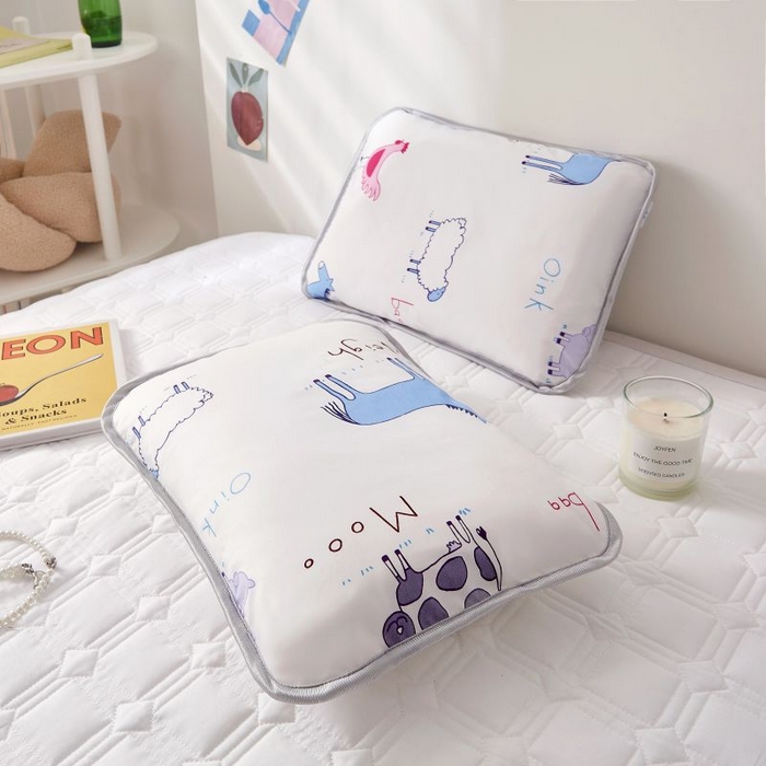 91家纺网 家纺一手货源 找家纺 小米枕芯 2025新款全棉儿童凉感冰爽柔软舒适亲肤枕头枕芯 白色小羊【单只装】