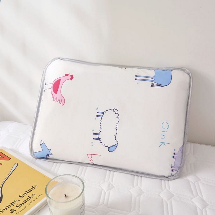 91家纺网 家纺一手货源 找家纺 小米枕芯 2025新款全棉儿童凉感冰爽柔软舒适亲肤枕头枕芯 白色小羊【单只装】