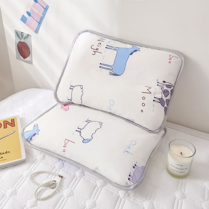 91家纺网 家纺一手货源 找家纺 小米枕芯 2025新款全棉儿童凉感冰爽柔软舒适亲肤枕头枕芯 白色小羊【单只装】