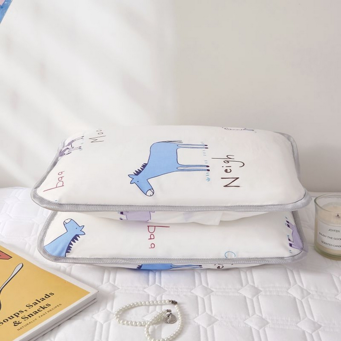 91家纺网 家纺一手货源 找家纺 小米枕芯 2025新款全棉儿童凉感冰爽柔软舒适亲肤枕头枕芯 白色小羊【单只装】