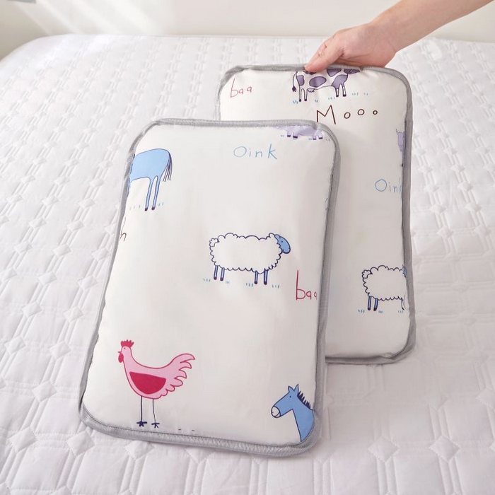 91家纺网 家纺一手货源 找家纺 小米枕芯 2025新款全棉儿童凉感冰爽柔软舒适亲肤枕头枕芯 白色小羊【单只装】