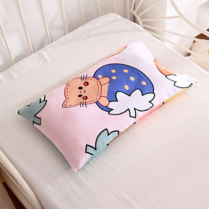 91家纺网 家纺一手货源 找家纺 萌宝家纺 2025新款幼儿园全棉纯棉三件套含芯婴童多件套 草莓猫咪