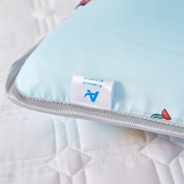 91家纺网 家纺一手货源 找家纺 小米枕芯 2025新款全棉儿童凉感冰爽柔软舒适亲肤枕头枕芯 淡蓝宇宙【单只装】