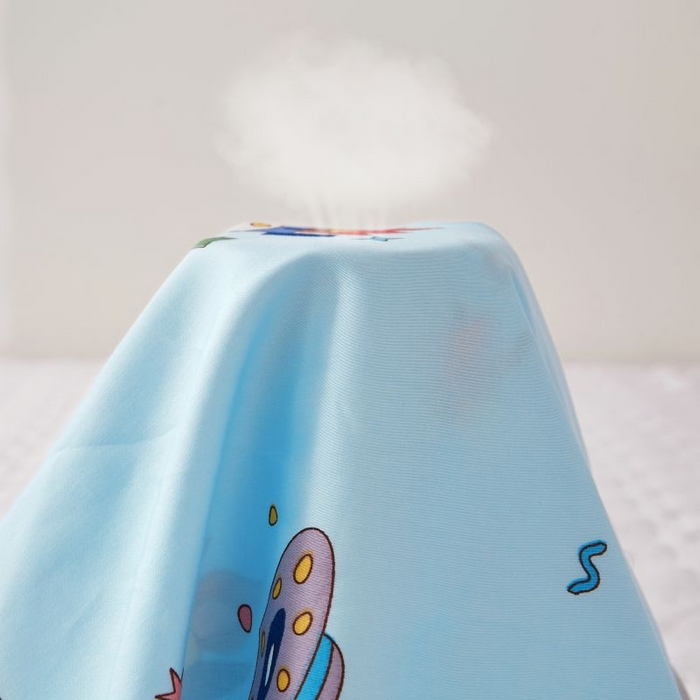 91家纺网 家纺一手货源 找家纺 小米枕芯 2025新款全棉儿童凉感冰爽柔软舒适亲肤枕头枕芯 淡蓝宇宙【单只装】