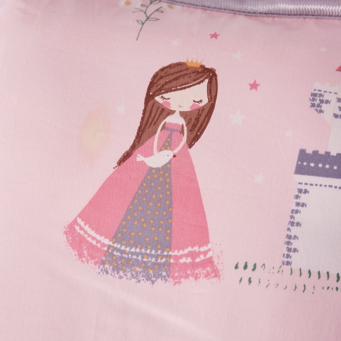 91家纺网 家纺一手货源 找家纺 小米枕芯 2025新款全棉儿童凉感冰爽柔软舒适亲肤枕头枕芯 粉色花仙子【单只装】