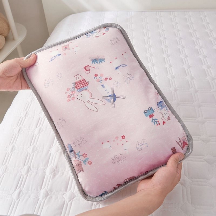 小米枕芯 2025新款全棉儿童凉感冰爽柔软舒适亲肤枕头枕芯 粉色花园【单只装】