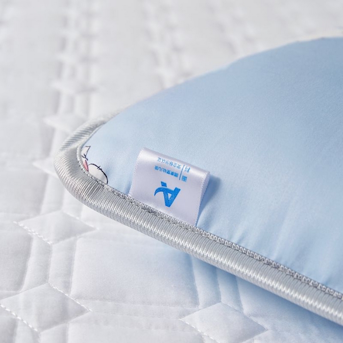 91家纺网 家纺一手货源 找家纺 小米枕芯 2025新款全棉儿童凉感冰爽柔软舒适亲肤枕头枕芯 蓝色小熊【单只装】