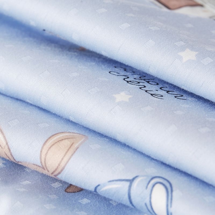 91家纺网 家纺一手货源 找家纺 小米枕芯 2025新款全棉儿童凉感冰爽柔软舒适亲肤枕头枕芯 蓝色星空【单只装】