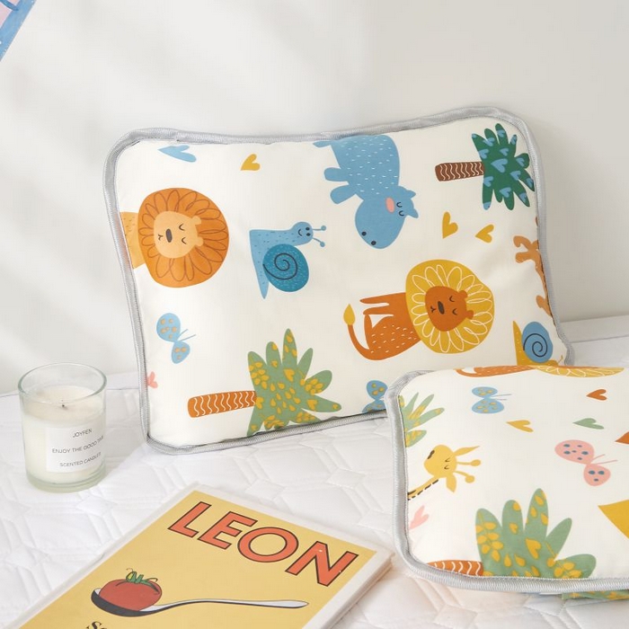 91家纺网 家纺一手货源 找家纺 小米枕芯 2025新款全棉儿童凉感冰爽柔软舒适亲肤枕头枕芯 米色森林园【单只装】