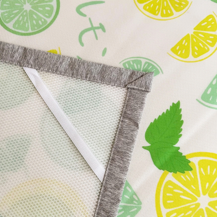 91家纺网 家纺一手货源 找家纺 萌宝家纺 2025新款小清新卡通学生宿舍凉席幼儿园小学生冰丝席冰藤软席 清新柠檬