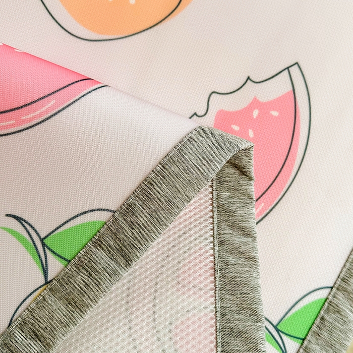 91家纺网 家纺一手货源 找家纺 萌宝家纺 2025新款小清新卡通学生宿舍凉席幼儿园小学生冰丝席冰藤软席 清新西柚