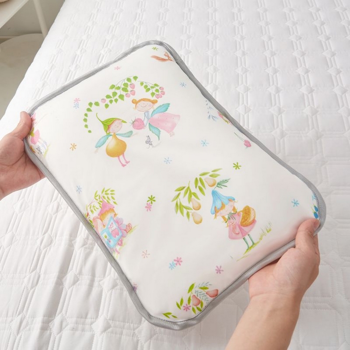 91家纺网 家纺一手货源 找家纺 小米枕芯 2025新款全棉儿童凉感冰爽柔软舒适亲肤枕头枕芯 白色草莓仙子【一对装】