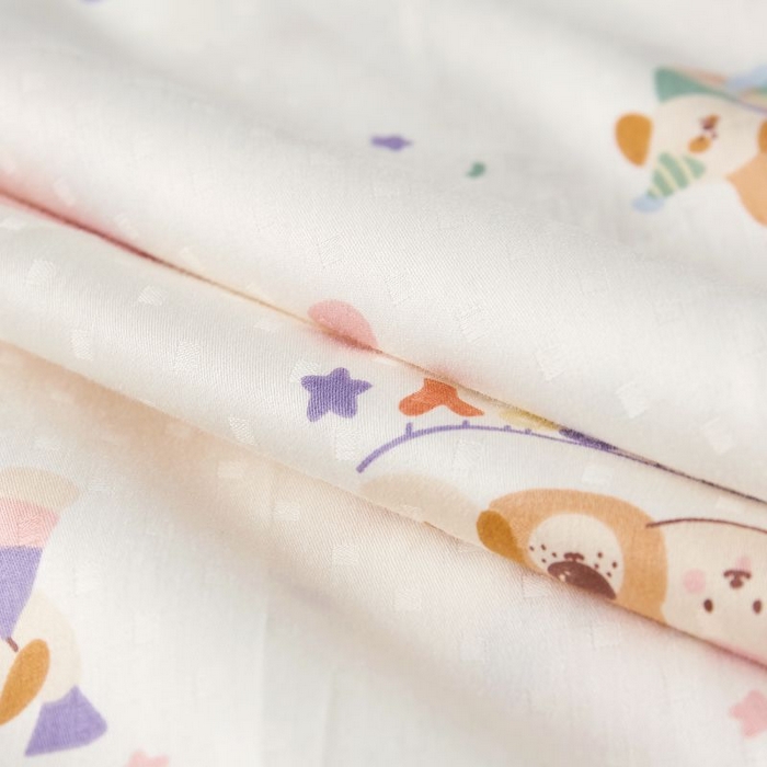 91家纺网 家纺一手货源 找家纺 小米枕芯 2025新款全棉儿童凉感冰爽柔软舒适亲肤枕头枕芯 白色生日派对【一对装】