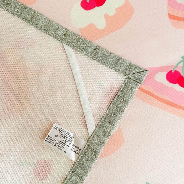 91家纺网 家纺一手货源 找家纺 萌宝家纺 2025新款小清新卡通学生宿舍凉席幼儿园小学生冰丝席冰藤软席 小蛋糕