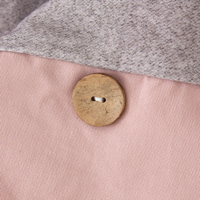 91家纺网 家纺一手货源 找家纺 沐白家居 2025新款全棉生态磨毛印花四件套-纽扣工艺款 逸谷-豆沙