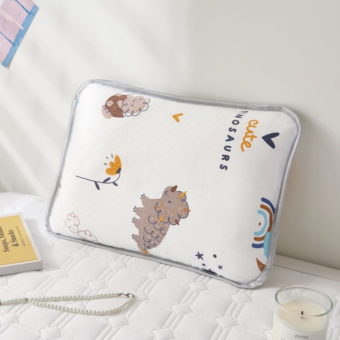 91家纺网 家纺一手货源 找家纺 小米枕芯 2025新款全棉儿童凉感冰爽柔软舒适亲肤枕头枕芯 白色小星星【一对装】