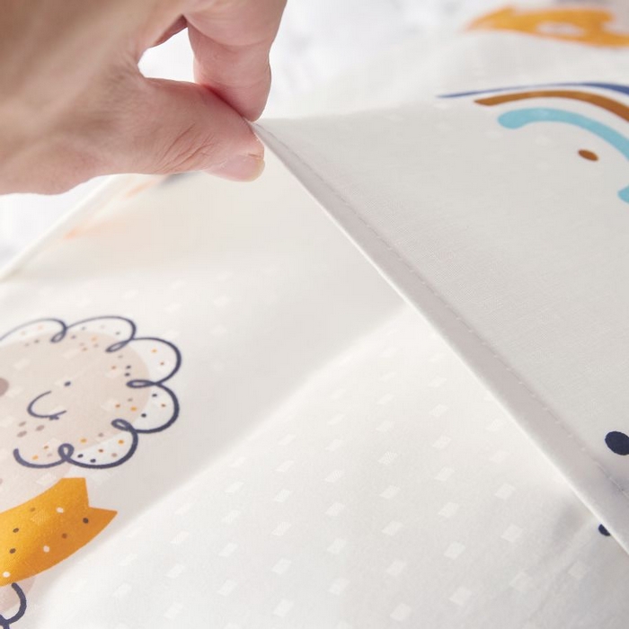 91家纺网 家纺一手货源 找家纺 小米枕芯 2025新款全棉儿童凉感冰爽柔软舒适亲肤枕头枕芯 白色小星星【一对装】