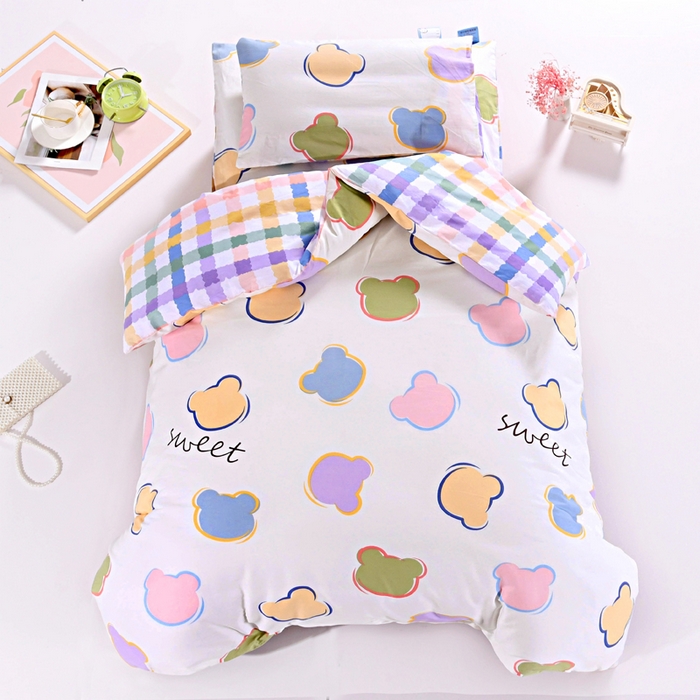 萌宝家纺 2025新款幼儿园全棉纯棉三件套含芯婴童多件套 小清新