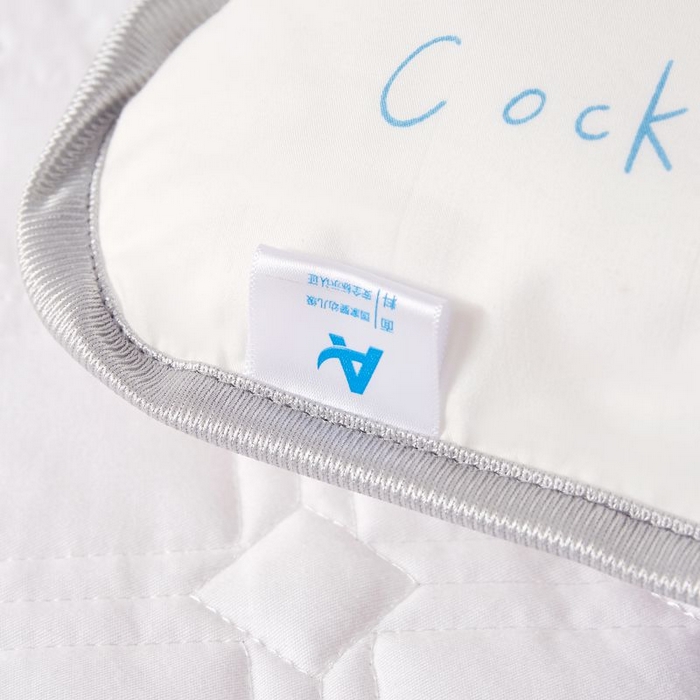 91家纺网 家纺一手货源 找家纺 小米枕芯 2025新款全棉儿童凉感冰爽柔软舒适亲肤枕头枕芯 白色小羊【一对装】