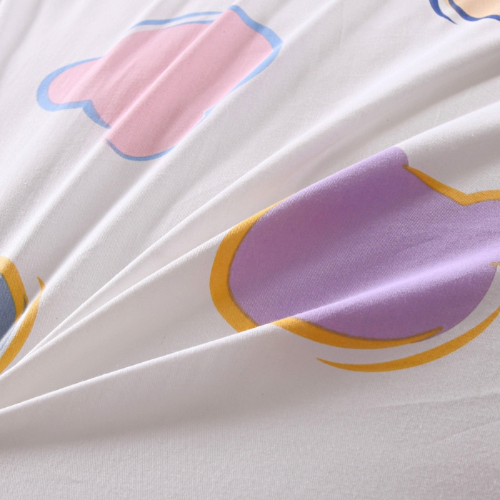 91家纺网 家纺一手货源 找家纺 萌宝家纺 2025新款幼儿园全棉纯棉三件套含芯婴童多件套 小清新