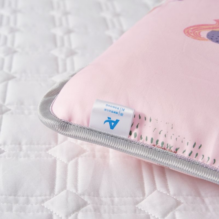 91家纺网 家纺一手货源 找家纺 小米枕芯 2025新款全棉儿童凉感冰爽柔软舒适亲肤枕头枕芯 粉色花仙子【一对装】