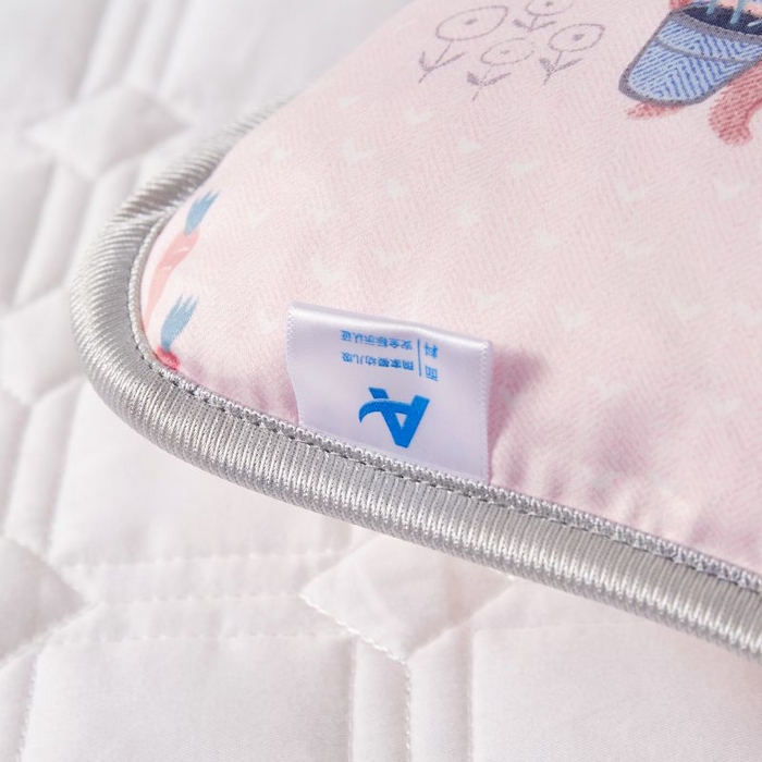 91家纺网 家纺一手货源 找家纺 小米枕芯 2025新款全棉儿童凉感冰爽柔软舒适亲肤枕头枕芯 粉色花园【一对装】