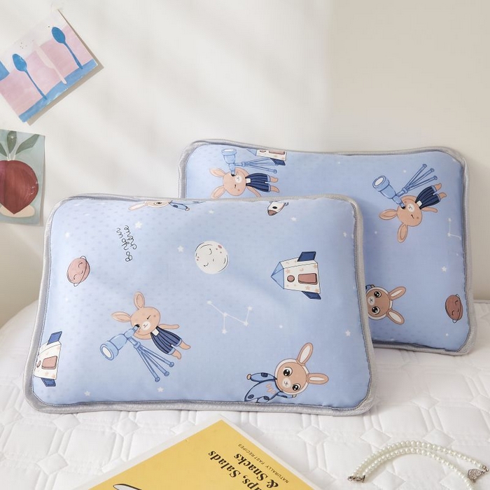 小米枕芯 2025新款全棉儿童凉感冰爽柔软舒适亲肤枕头枕芯 蓝色星空【一对装】