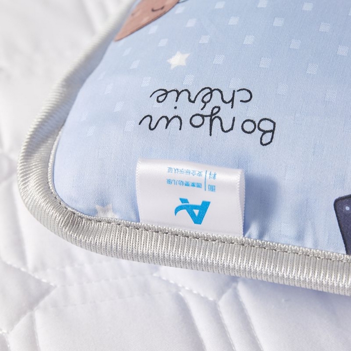 91家纺网 家纺一手货源 找家纺 小米枕芯 2025新款全棉儿童凉感冰爽柔软舒适亲肤枕头枕芯 蓝色星空【一对装】