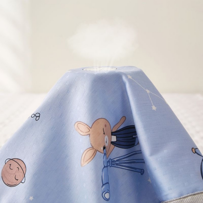 91家纺网 家纺一手货源 找家纺 小米枕芯 2025新款全棉儿童凉感冰爽柔软舒适亲肤枕头枕芯 蓝色星空【一对装】