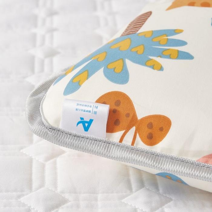 91家纺网 家纺一手货源 找家纺 小米枕芯 2025新款全棉儿童凉感冰爽柔软舒适亲肤枕头枕芯 米色森林园【一对装】