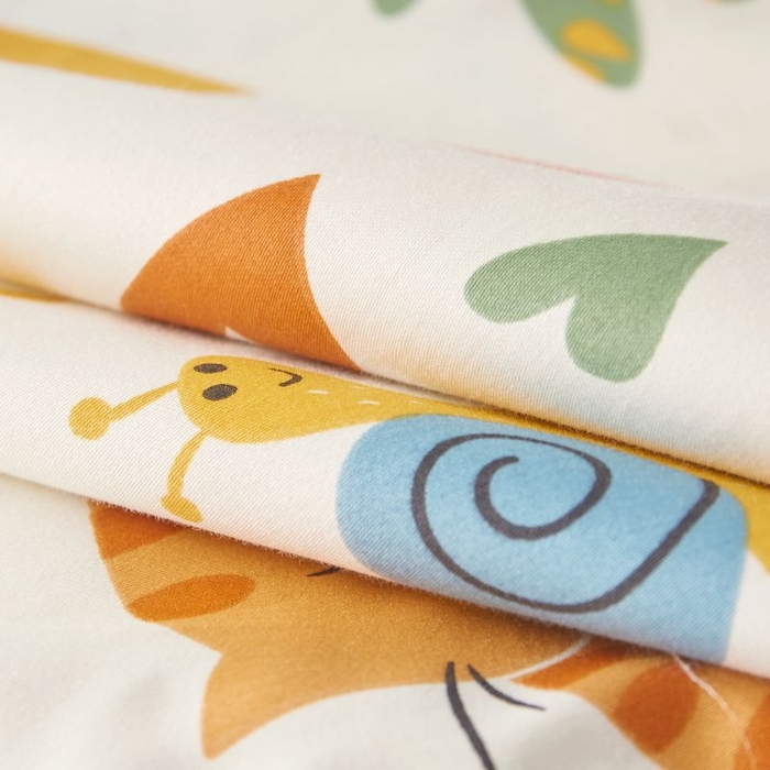 91家纺网 家纺一手货源 找家纺 小米枕芯 2025新款全棉儿童凉感冰爽柔软舒适亲肤枕头枕芯 米色森林园【一对装】