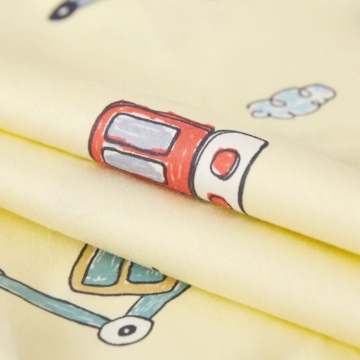 91家纺网 家纺一手货源 找家纺 小米枕芯 2025新款全棉儿童凉感冰爽柔软舒适亲肤枕头枕芯 米色挖掘机【一对装】