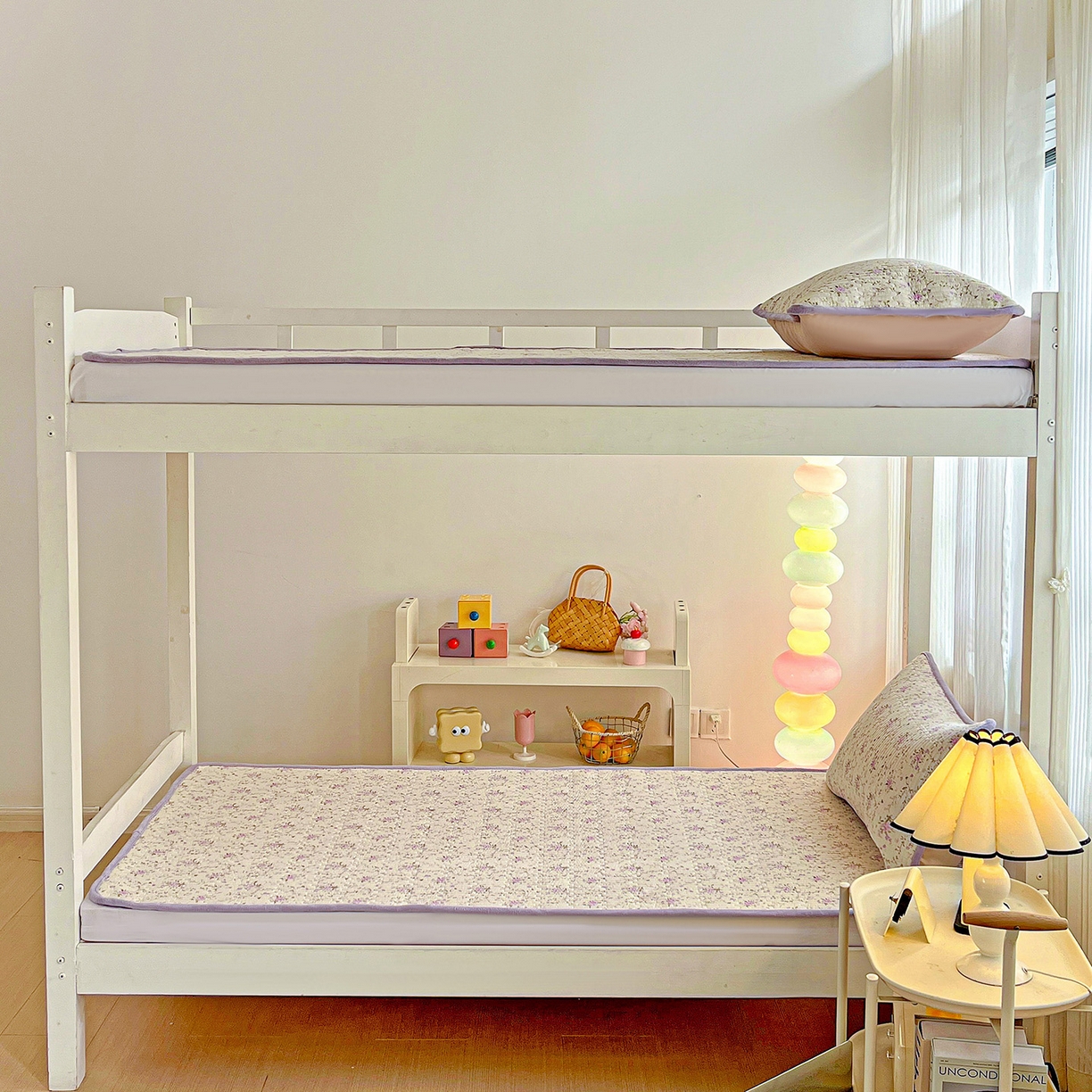 91家纺网 家纺一手货源 找家纺 恒尚居 2025新款纯棉牛奶绒学生床垫 双面两用夹棉床单床垫-秋冬款 四季通用 熏衣紫-A纯棉-B牛奶绒