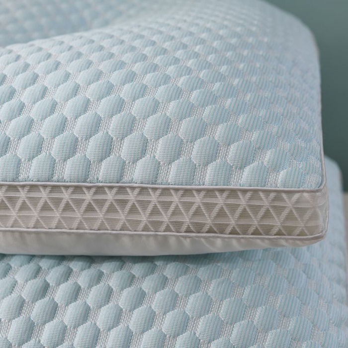 91家纺网 家纺一手货源 找家纺 永乐枕芯 2025新款凉感冰丝豆豆枕枕皮枕壳枕套枕头枕芯 蓝色