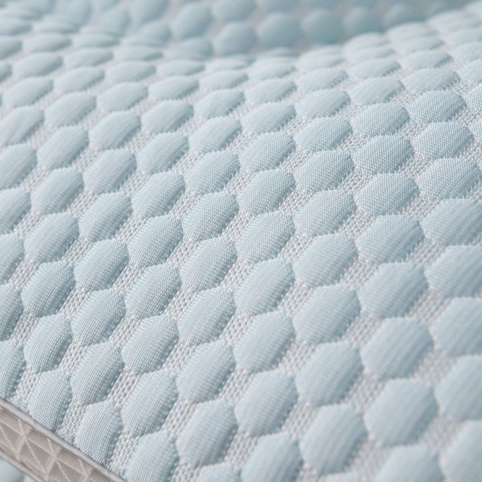 91家纺网 家纺一手货源 找家纺 永乐枕芯 2025新款凉感冰丝豆豆枕枕皮枕壳枕套枕头枕芯 蓝色