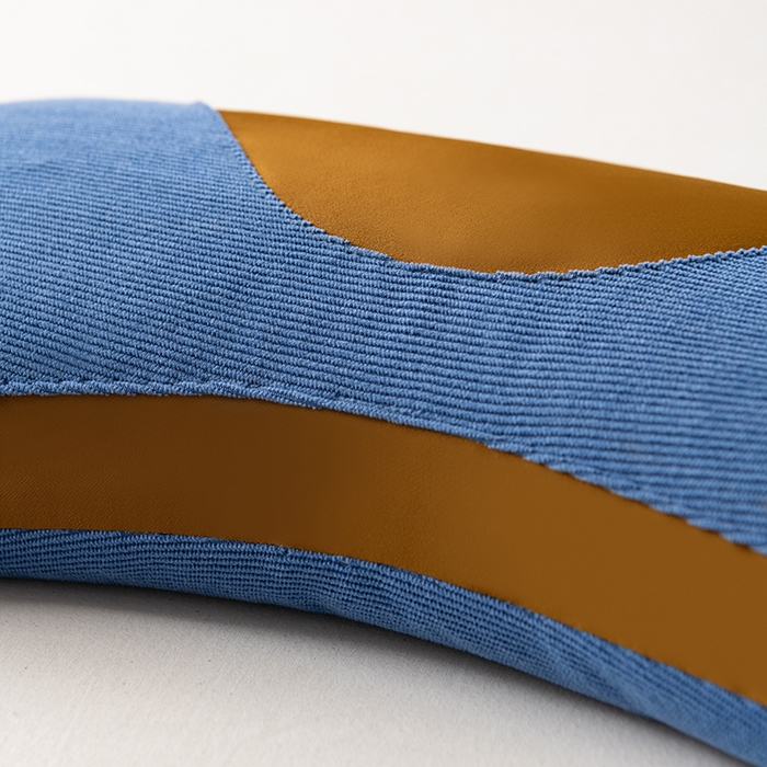 91家纺网 家纺一手货源 找家纺 小米枕芯 2025新款色丁布荞麦枕头枕芯 蓝色