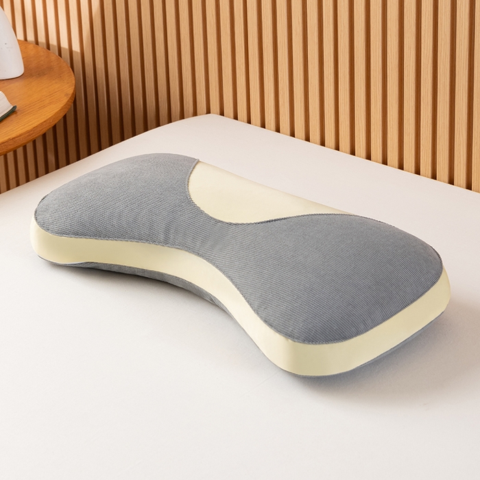 91家纺网 家纺一手货源 找家纺 小米枕芯 2025新款色丁布荞麦枕头枕芯 灰色